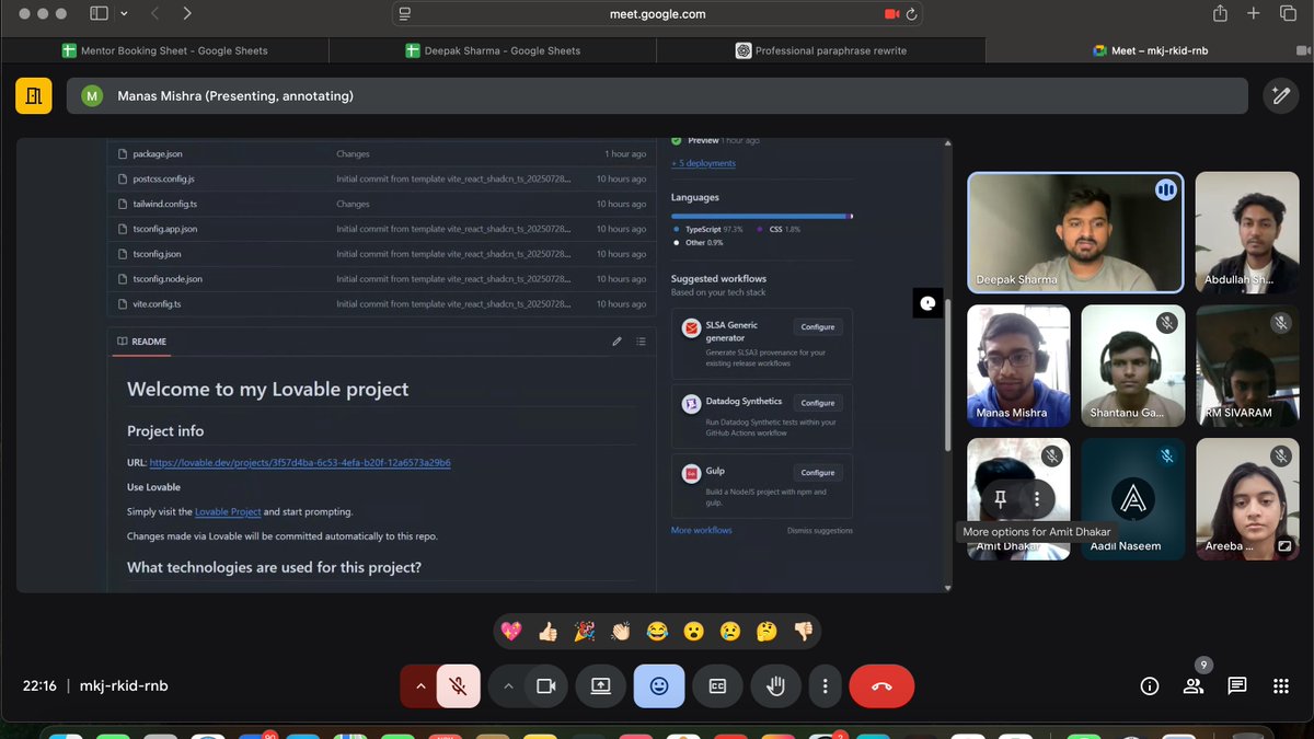 gdgcloudnd's tweet photo. Guidance from @dasjideepak  truly elevated HackFest 2025! 🚀

 His clear direction, valuable insights, and steady support helped teams refine ideas, solve challenges, and build impactful solutions. Grateful for his mentorship and encouragement! 🙌
 #HackFest2025 #Agora https://t.co/MfjXkW8nlL