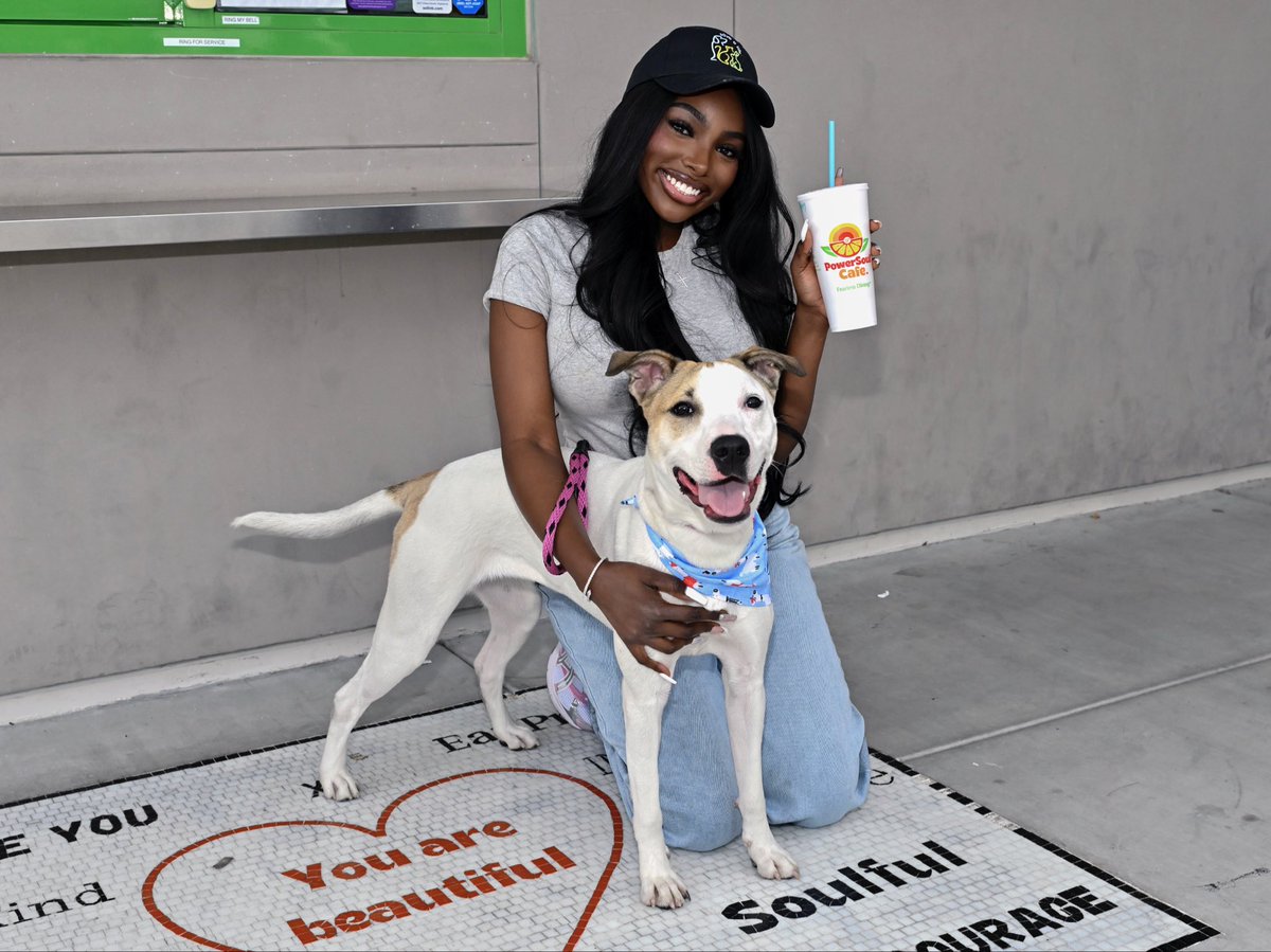 Two dogs found their forever homes at our <a href="/NevadaSPCA/">Nevada SPCA</a> event thanks to you.
To say thank you, <a href="/janacraig_/">JaNa Craig</a> is treating you to a FREE Soul Colada — her favorite smoothie — this Saturday, 2–4 PM at all <a href="/powersoulcafe/">PowerSoul Cafe</a> locations #lasvegas #henderson #janacraig #powersoulcafe