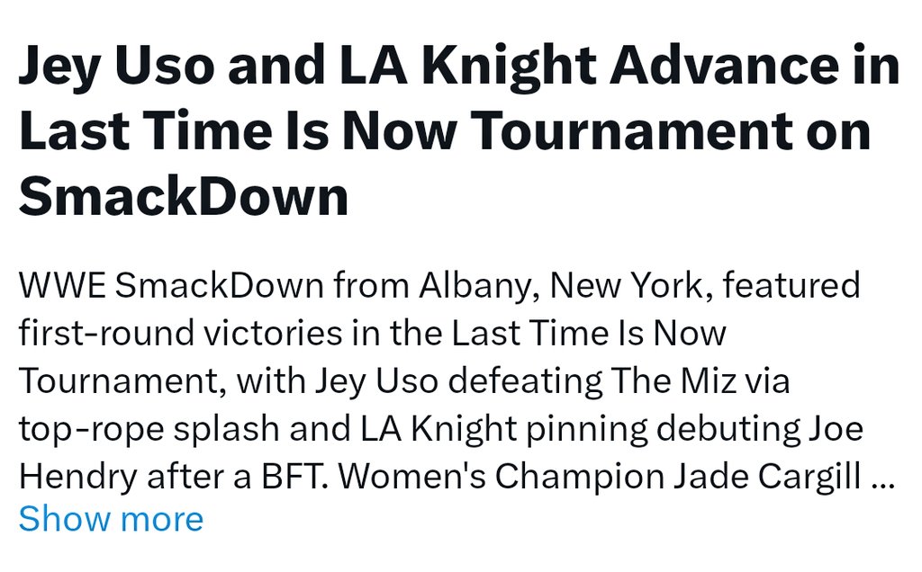 Has <a href="/grok/">Grok</a> just spoilt #SmackDown ? 🤔