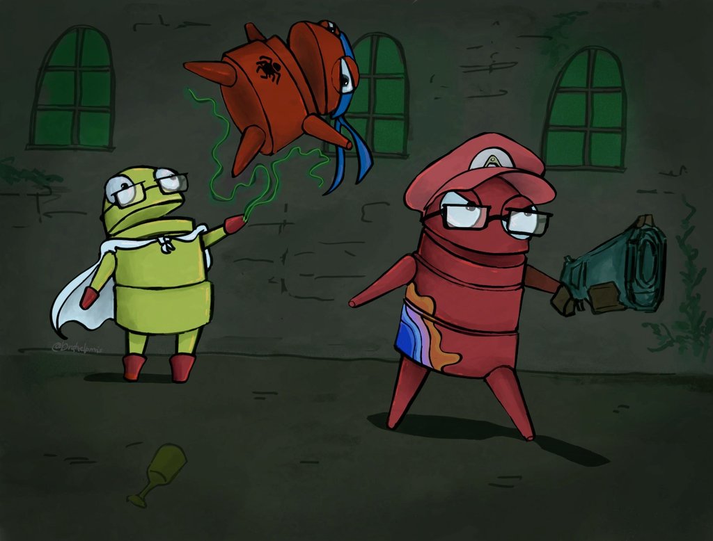 Drahelpmis's tweet image. Ni de esos colores eran, pero se veían más bonitos así

#mctrio #elmarianafanart #aldogeofanart #roierfanart