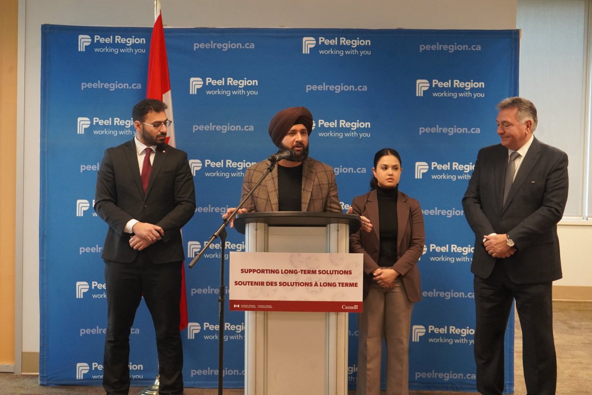 Thanks to the Government of Canada for stepping up to support the <a href="/regionofpeel/">Peel Region</a>! 

IRCC announced $103.5 million for capital (supporting family spaces) and operating costs for Peel Region's asylum claimant response. This is something we have been advocating for over the last 2