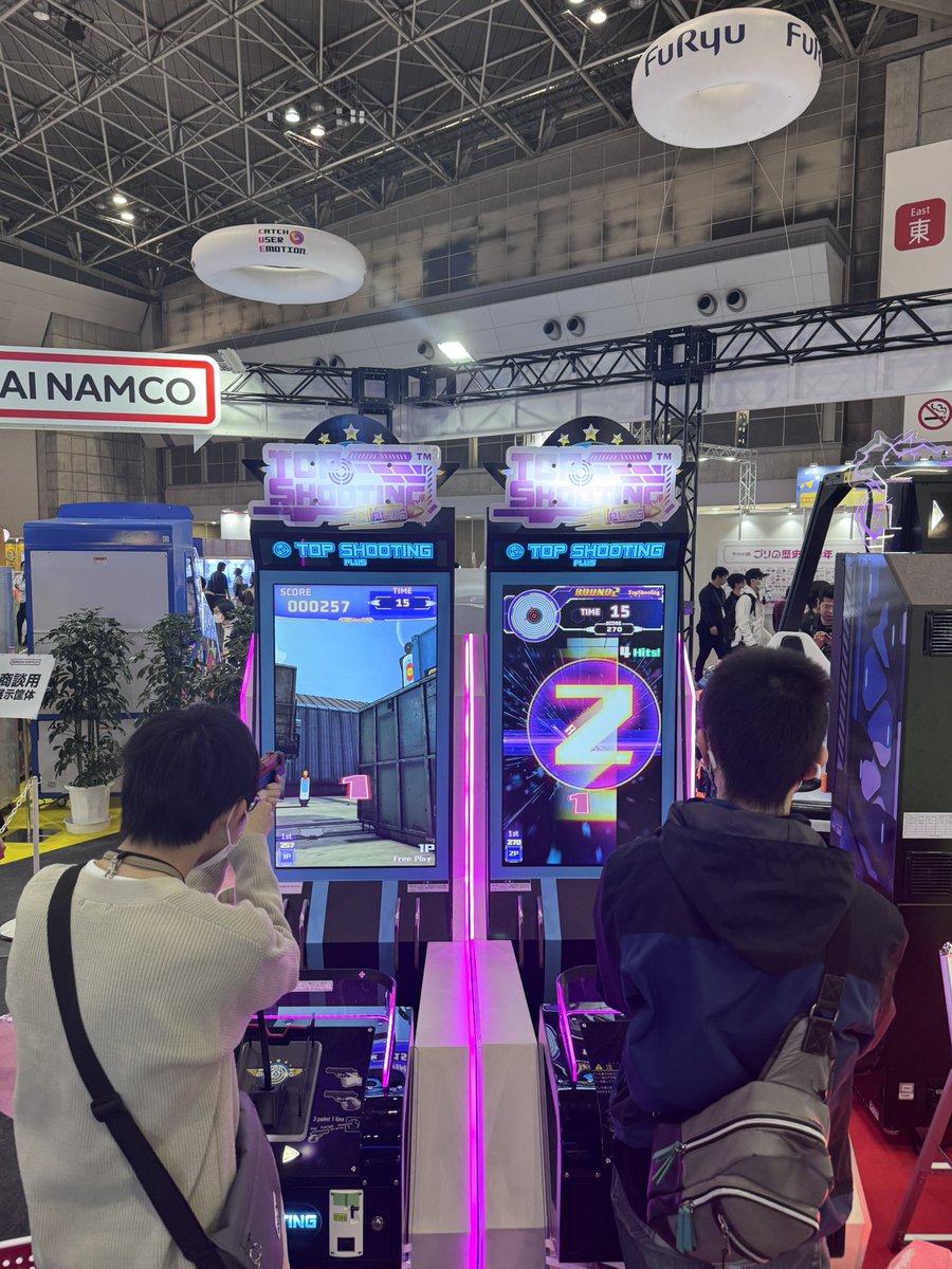 バンダイナムコテクニカさんでは、 プライズフリープレイの他