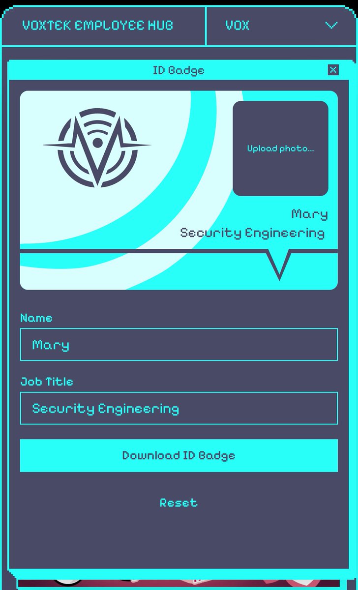 えすご！ここで VOX Tech の社員証作れる！ あと何故かヴァレンティノ