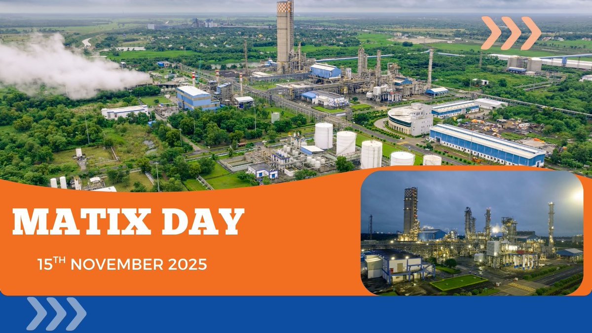 manojmishra_100's tweet photo. Warm greetings to all Matixians and our valued stakeholders on 𝗠𝗮𝘁𝗶𝘅 𝗗𝗮𝘆! Celebrating our shared journey and the spirit that drives us forward. ✨ #MatixDay 
#MatixFertilisers https://t.co/T7lZiBNWNl