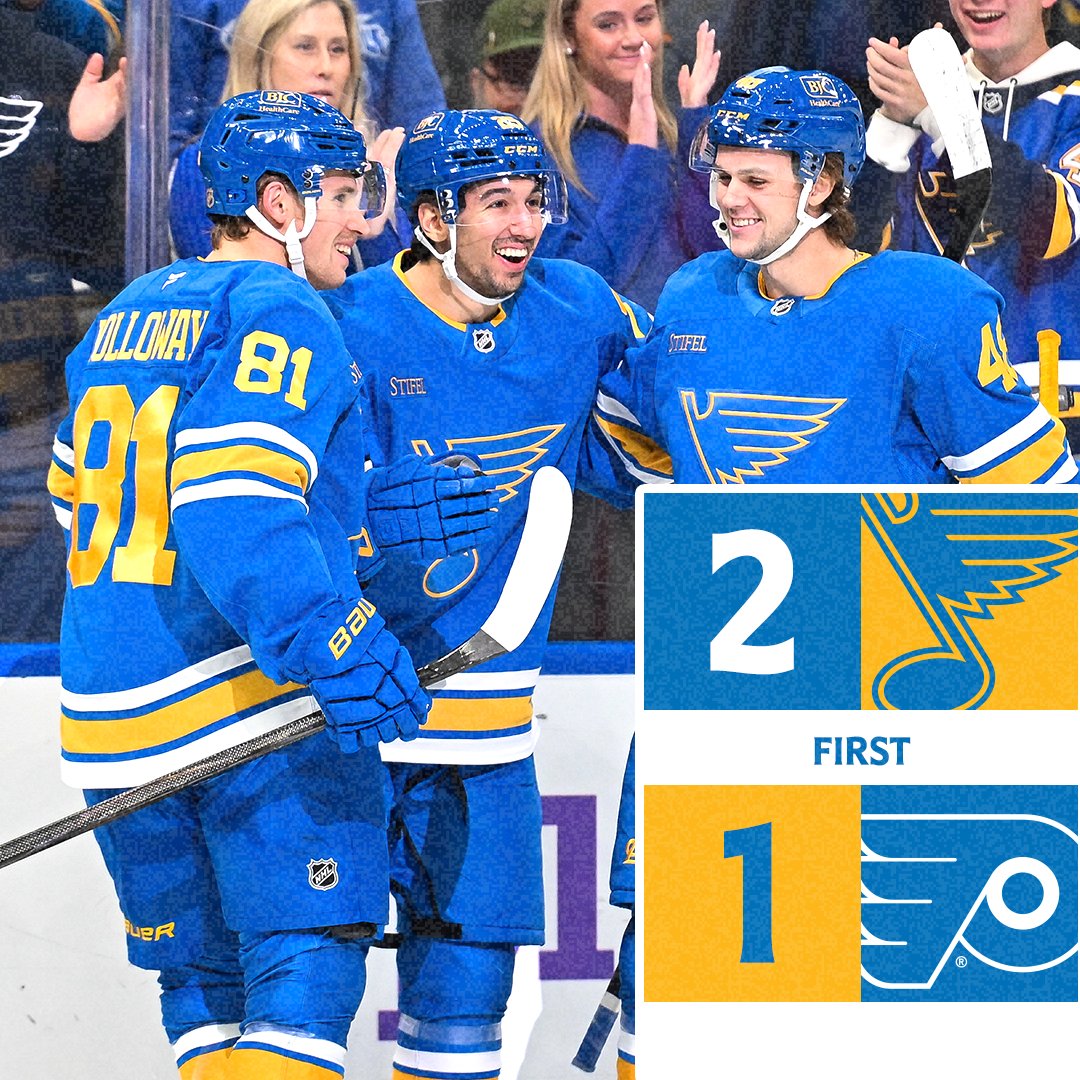 StLouisBlues's tweet photo. Unfortunately they got a goal, but the good news is we got two. #stlblues https://t.co/p9LtYp2F6K