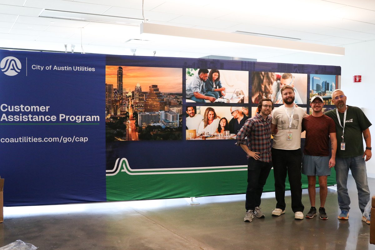 austinenergy's tweet photo. We're setting up and getting ready for this year's Community Connections Resource Fair! 
📅 Saturday, November 15 
🕗 11 AM to 4 PM
🎪 Eastside Early College High School
📍 900 Thompson St. Austin, TX 78702

A free, fun-filled day for the whole family!
https://t.co/znp7T2CyOG https://t.co/54rwFDmrbW