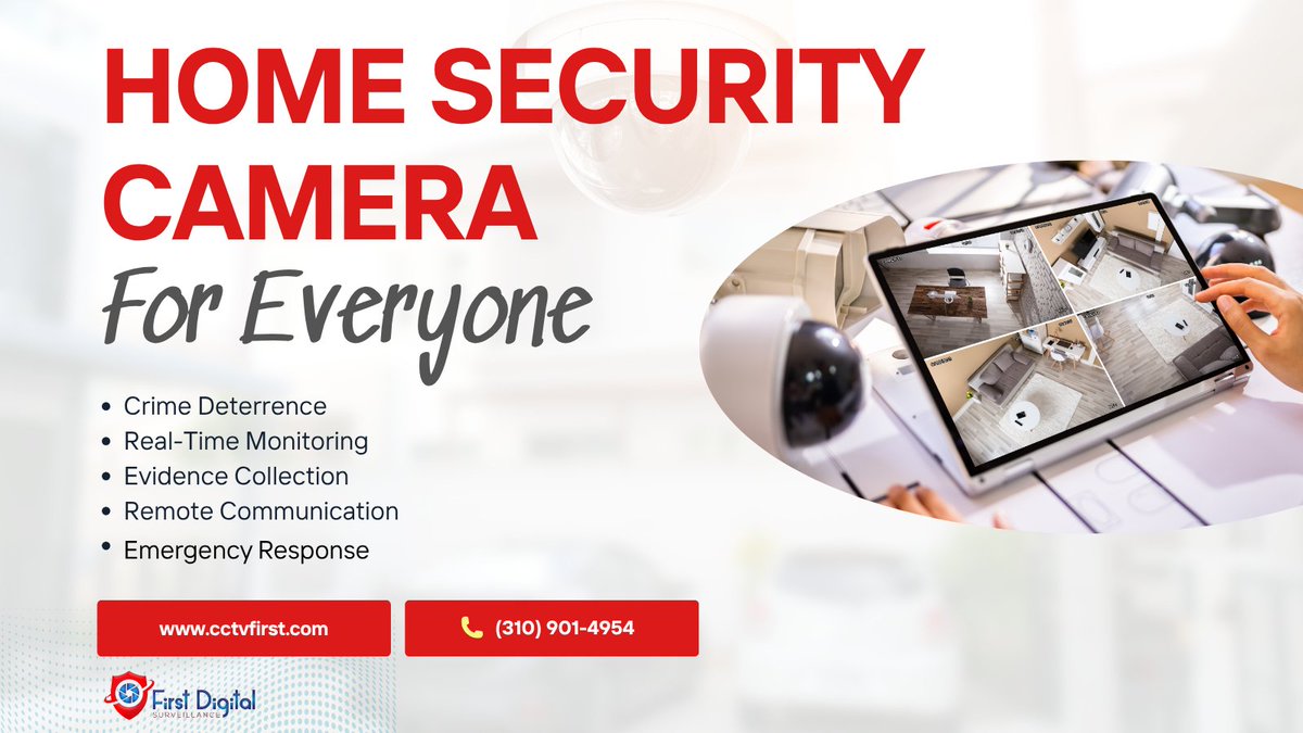cctv1st's tweet image. 🔐 First Digital Surveillance – X Post

Protect your home with reliable CCTV systems and professional installation built for clear coverage.

📞 (310) 901-4954
📧 info@cctvfirst.com

🌐 cctvinstallation-losangeles.com/residential-se…

#homesecurity #losangelescctv #securitycamerainstallation