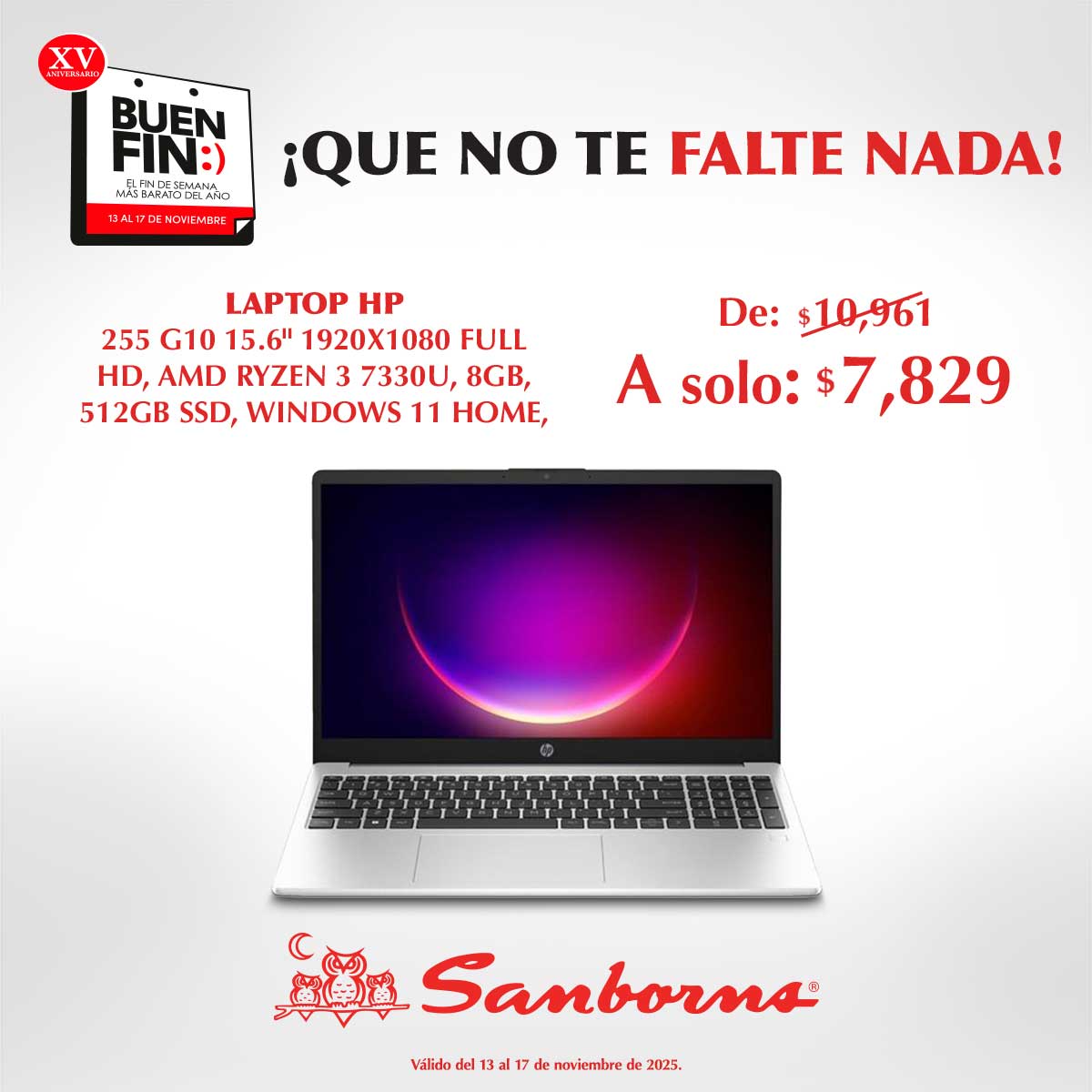 Este Buen Fin es perfecto para estrenar laptop. 
Tenemos dos modelos a precios increíbles para que estudies, trabajes o juegues sin límites. 🛒💻 cutt.ly/3teukfeV  

Laptop HP a solo $7,829 (antes $10,961).
Laptop Lenovo a solo $13,999 (antes $20,999).

Consulta términos y