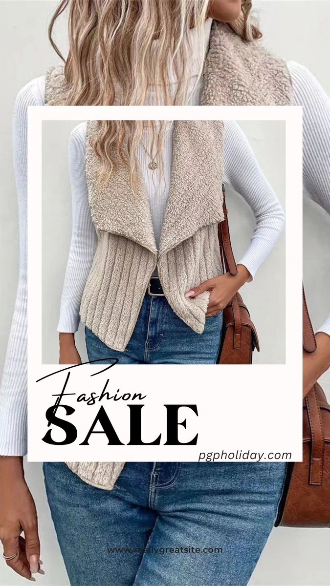 pgpfineart's tweet image. COZY is a science.
Warm textures signal safety → your brain chills out → you instantly feel calmer.
That’s why fuzzy layers are the quiet luxury of fall.
2025 Glamberjack Open Front Fuzzy Vest Coat:
 pgpholiday.com/products/open-…
#pgpholiday #glamberjack #fallfashion #autumnoutfits