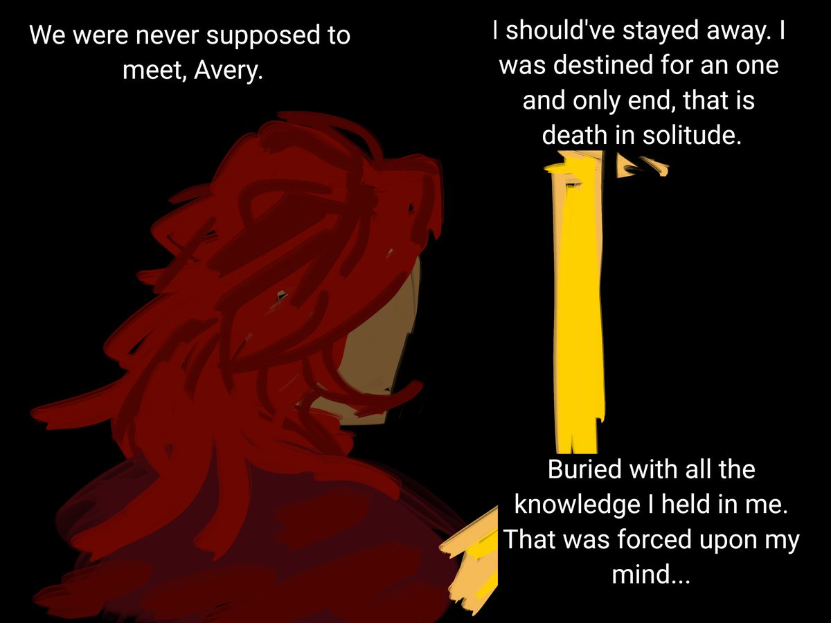 HackerStreet2's tweet image. An idea for a fic where D3r somehow survived the Yellow King, but he only had a few days to live and he made the selfish decision to meet Avery in person rather than leave a note

#d3rlord3 #averythemayo #slimeknight #minecraftarg