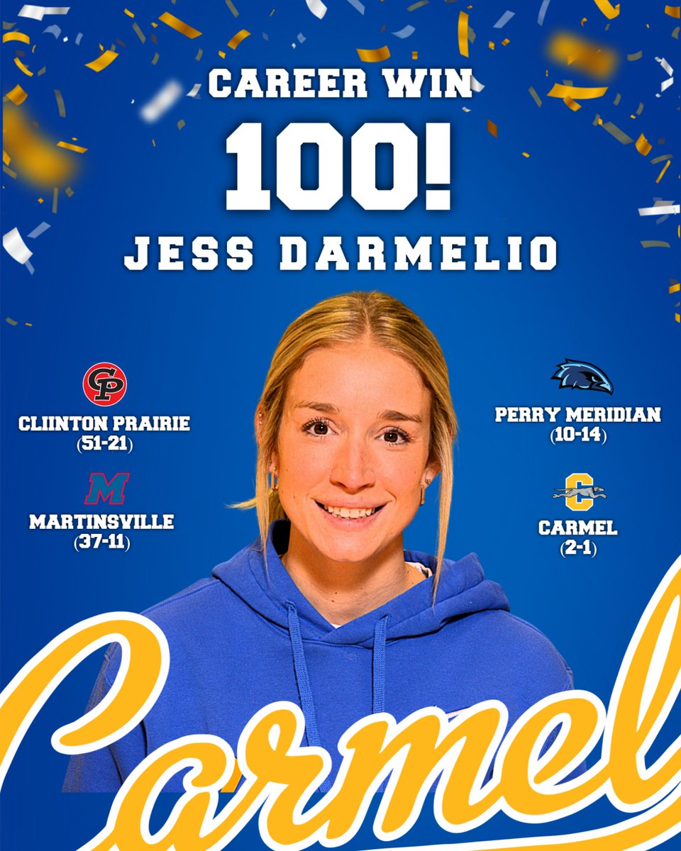 Congratulations Coach Darmelio!  We are proud of you!
<a href="/CHS_Womensbball/">Carmel Girl’s Basketball</a>; @CarmelAthletics; <a href="/Richie_Hall/">Richie Hall</a>