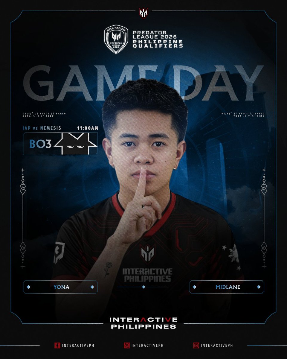 InteractivePH's tweet image. Battle for 3rd! Ito na ang Mainit na bakbakan! 1 Slot Left!

🇵🇭IAP ⚔️ 🇵🇭NEMESIS  | 🕔11:00AM UTC +8

#IAPBeast #PredatorLeague #PhilippineQualifier