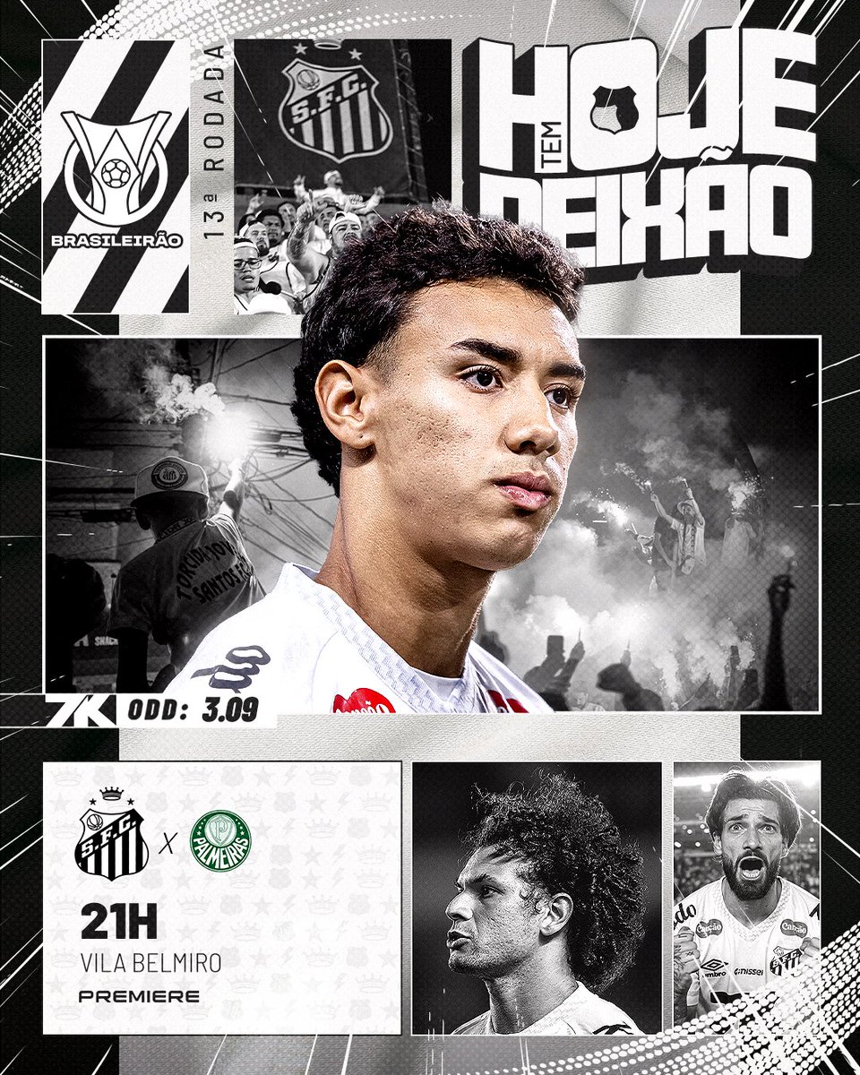 SantosFC's tweet photo. VAI PRA CIMA DELES, SANTOS! ⚪⚫

🔞 Jogue com responsabilidade | Portaria SPA/MF 322 de 17/02/2025 https://t.co/jlsb8cu1La