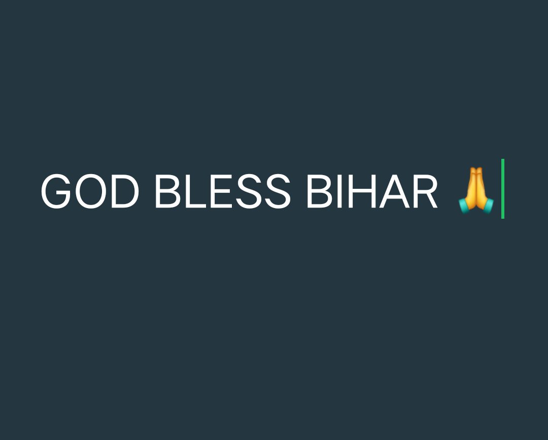 say_shashank07's tweet image. God bless Bihar...
#BiharElection2025