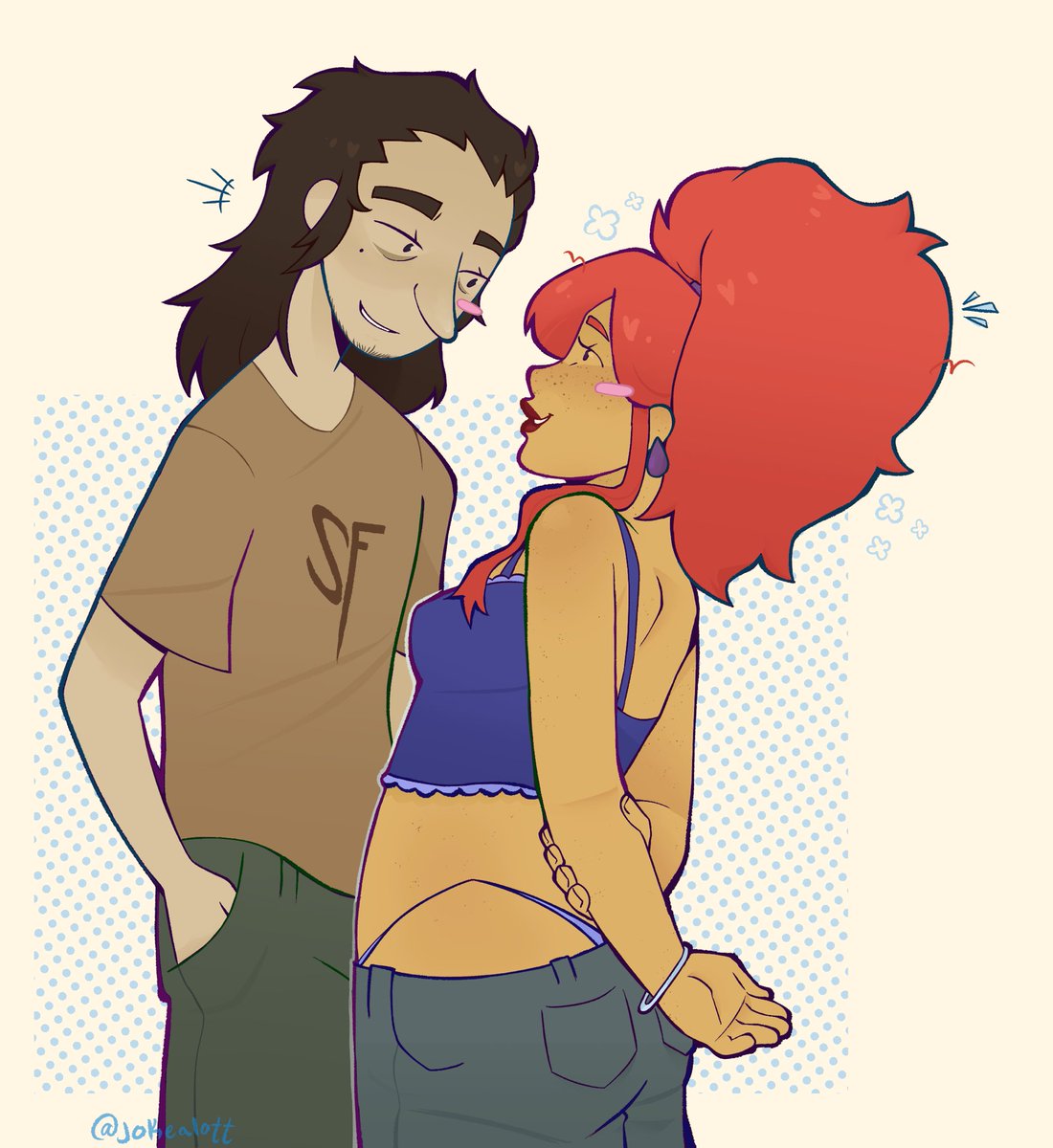 harebrainn's tweet image. ❤︎— “Oh Larry, it’s been so long!”

um.. yeah guys I yume him remember 

©: @/JokeALott ❤︎

| 👻💋 #yumetwt #selfship |