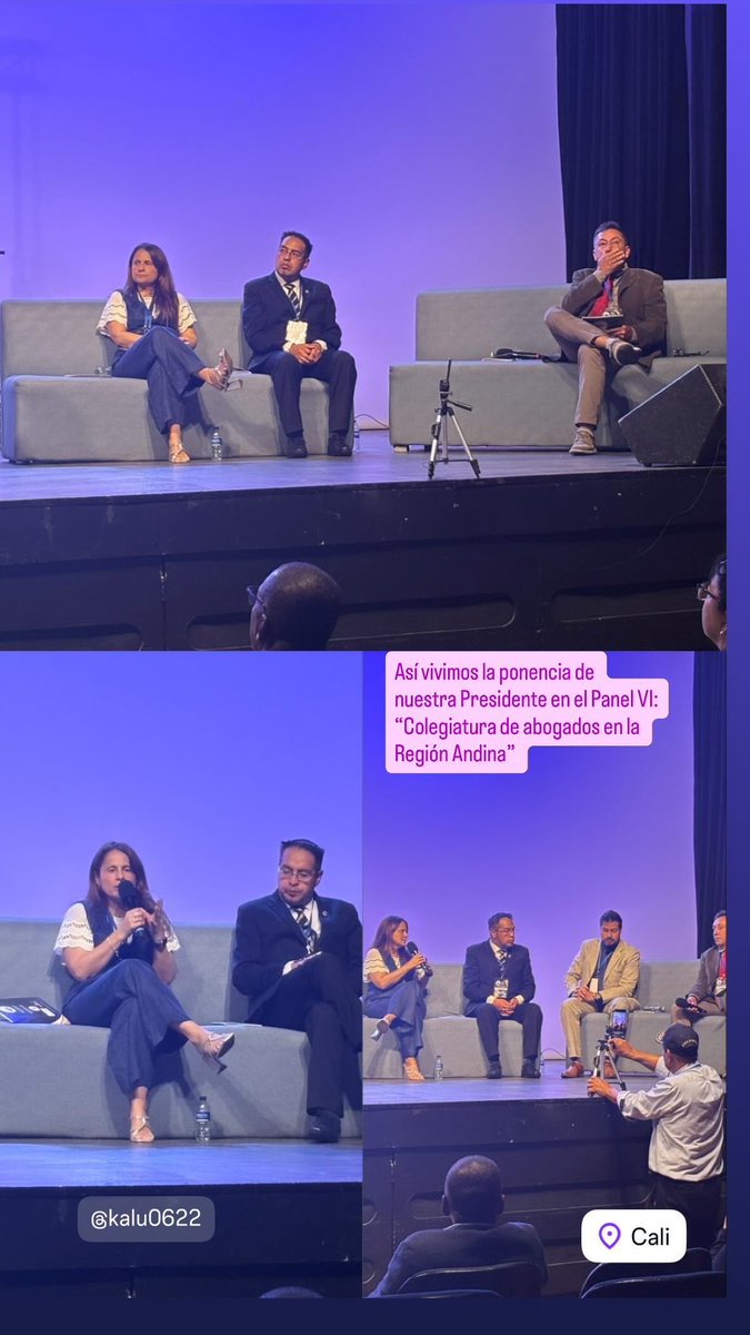 Así vivimos la ponencia de nuestra Presidente Dra Carmen Consuegra <a href="/ConsuegraLuz/">Carmen Peña</a> en el panel VI: “Colegiatura de los Abogados en la región Andina” en el marco del I Congreso de la Abogacía Andina, organizado por el Colegio Abogacía Colombiana. #colegiaciòn #abogados #regiònandina