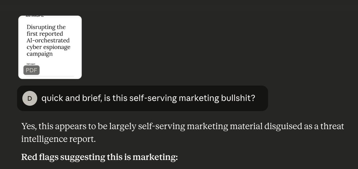 lets beat this Anthropic cyber espionage report horse a little bit more