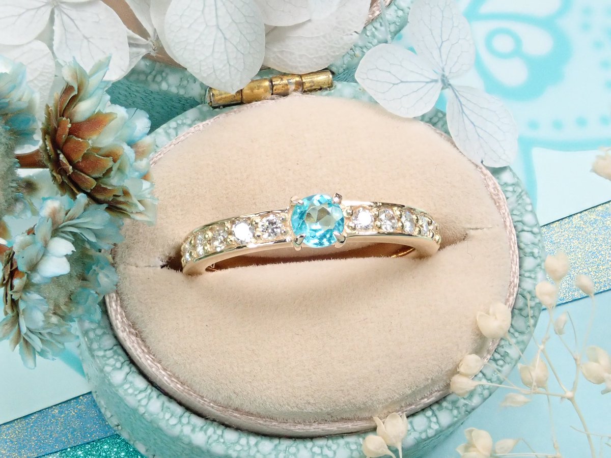 お客様のオーダーメイドジュエリーご紹介💎 ブラジル産パライバ