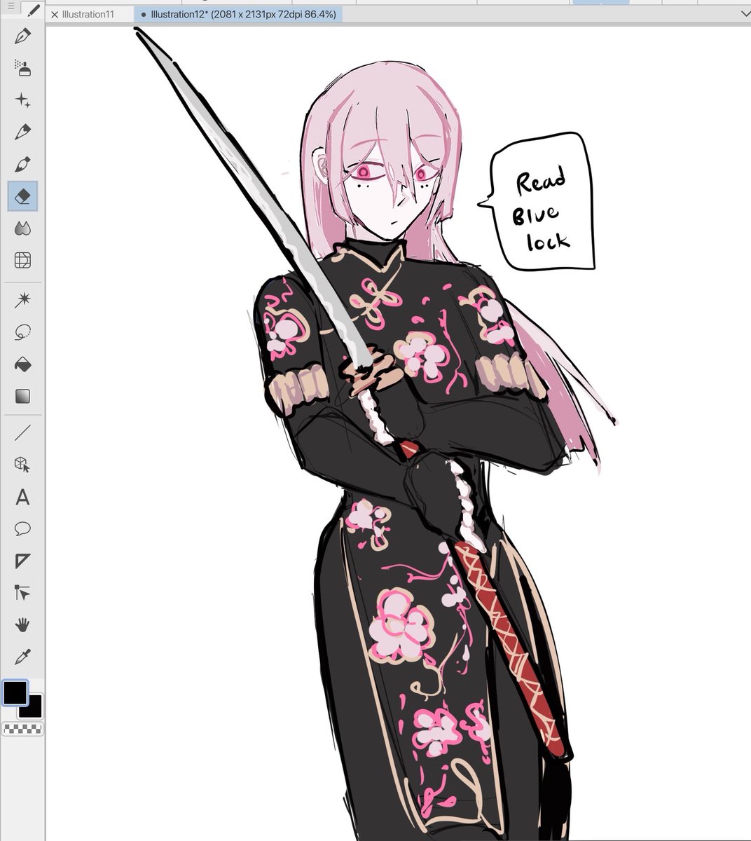 hiruchihi's tweet photo. Hiruhiko redesign? I guess. Or it’s just a cool outfit. This was self indulgent https://t.co/PGw5YRlflq