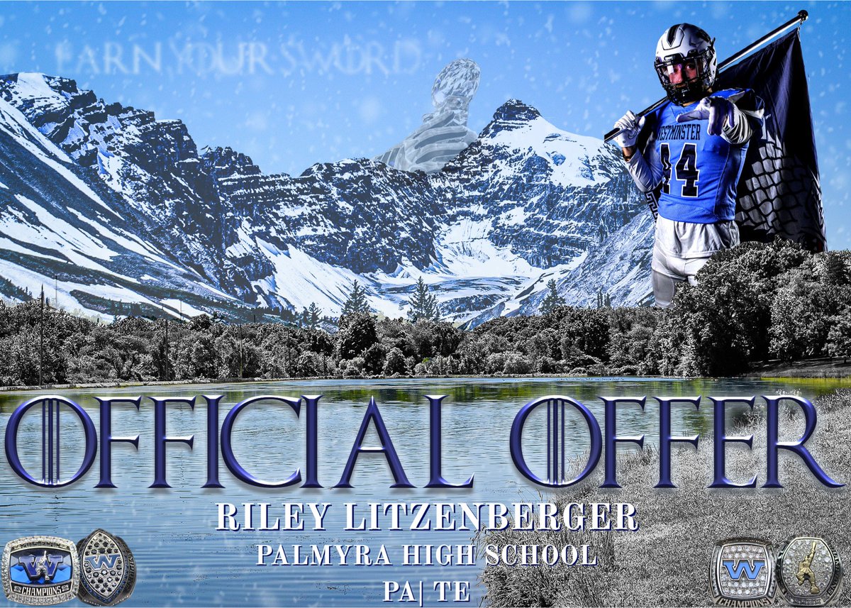 RileyLitzenber's tweet photo. After a great phone call with @CoachMundis I am blessed to receive my 1st offer from Westminster College !!!! @PalmyraFootball @CoachPavone @natemonroe45 @KoreanBreeze_ @LebCoSports1 @coachbenzel @WC_Titans https://t.co/8uswNNSNVL