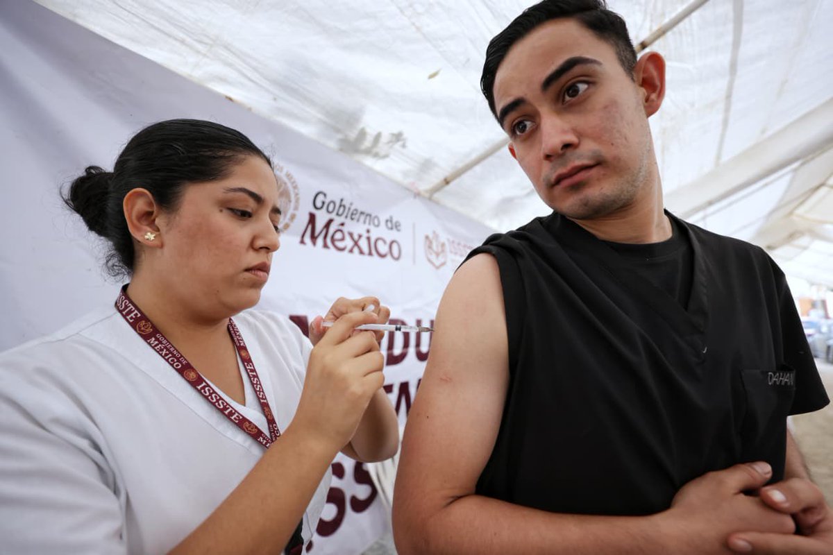 Issste_Zac's tweet image. 📰 #COMUNICADO
Reafirma Martí Batres respaldo del ISSSTE a la comunidad de Álamo, Veracruz, tras fuertes lluvias.
🔗goo.su/7dNCKV