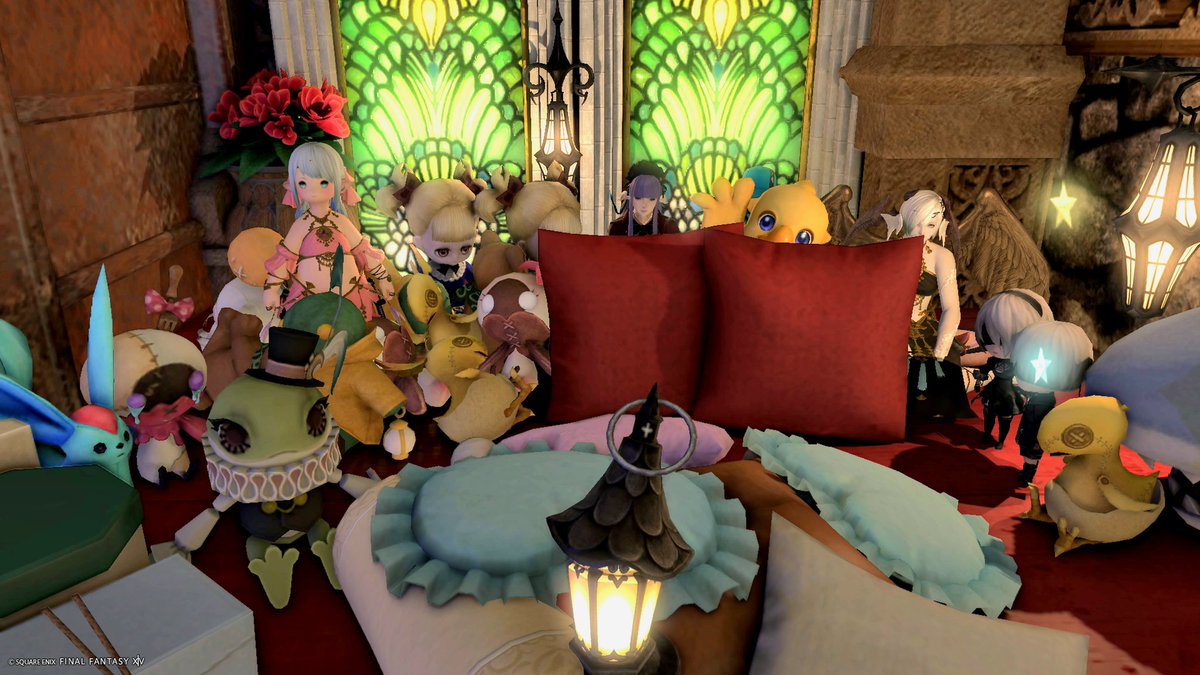 Harold_ff14_950's tweet image. #おはウラ
昨日はフレンドさん達に #studio95091 の私のハウジング見てもらってました。生の感想と、こんな具合あるよって聞けて嬉しかった☺️
お店２階のぬいぐるみスペースが人気なのも、嬉しかった😆