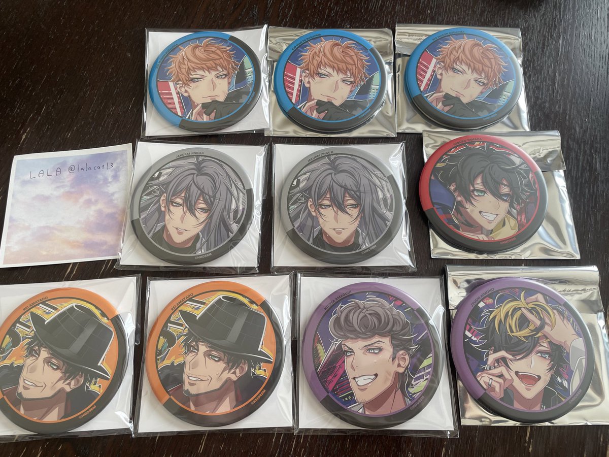 交換】ヒプノシスマイク ヒプマイ ヒプムビ 缶バッジ 譲：三郎・理鶯