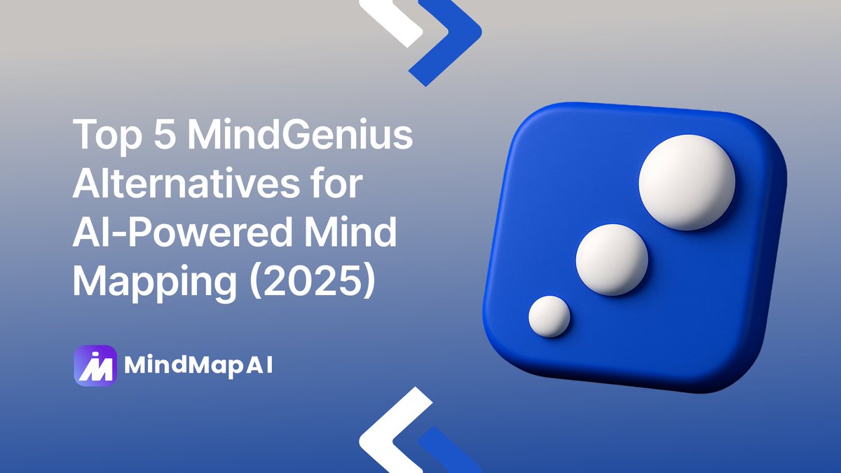 MindMapAI_App's tweet image. Transform the way you brainstorm✨

Explore the top MindGenius alternatives that combine AI, speed, and smart visualization for better ideas in 2025. 

  Read now :- zurl.co/lasOr 

#MindMapAI
#MindMapping
#AItools
#Productivity
#AIMindMap