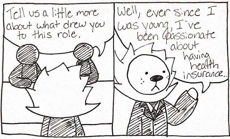 sockboycomics's tweet image. interviewed for a job today…
#hiring #jobsearch #interview #HealthInsurance