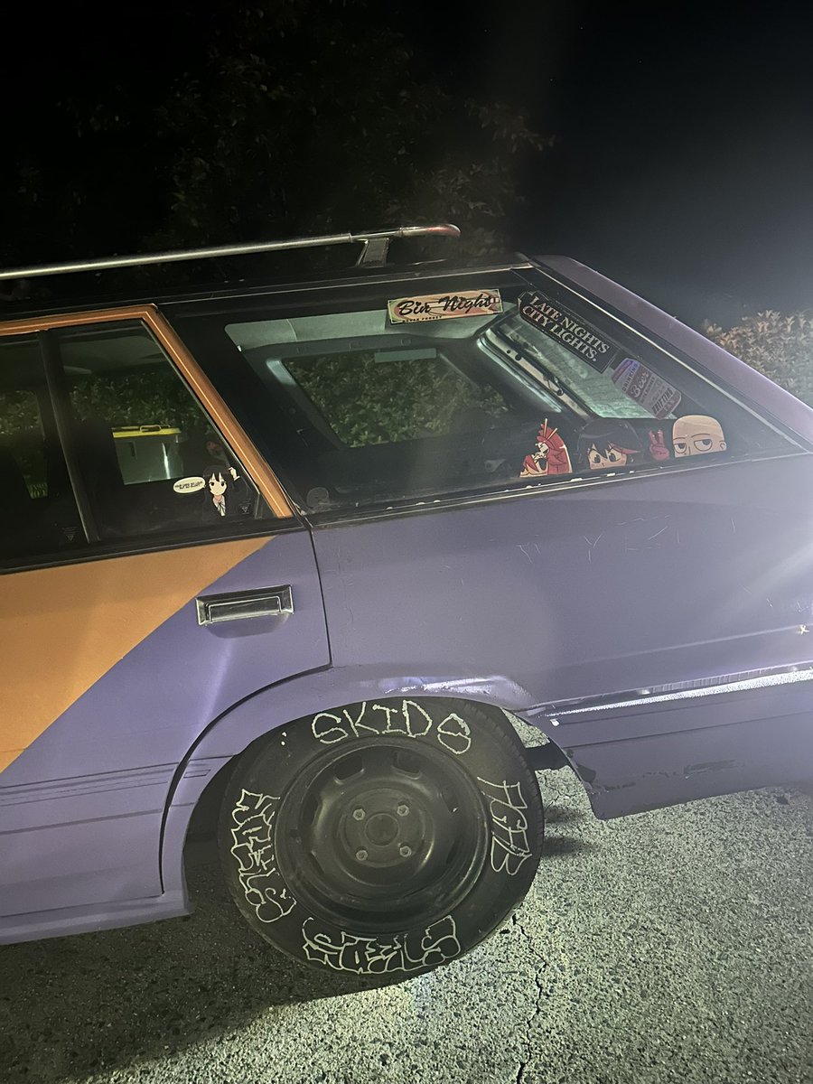 x0_lua's tweet image. your friend arrives to pick you up in this car, wyd?