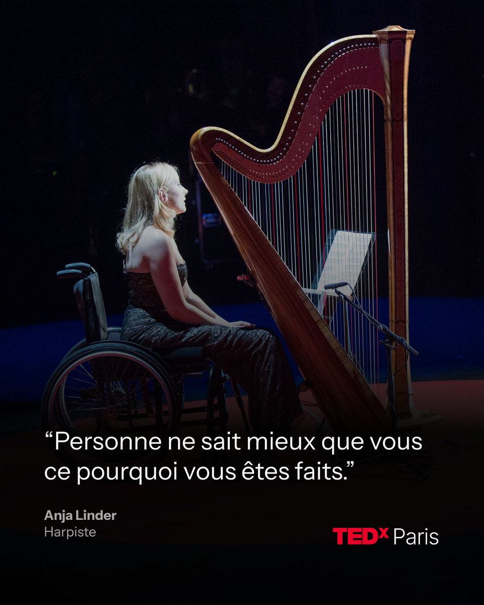 Harpiste virtuose, <a href="/anjalinder1/">Linder Anja</a> voit sa vie basculer après un accident. On lui dit qu’elle ne rejouera jamais. Elle choisit l’inverse : réinventer son instrument et son destin.
Sur la scène de TEDxParis, elle raconte comment tout reconstruire sans renoncer à sa légèreté.