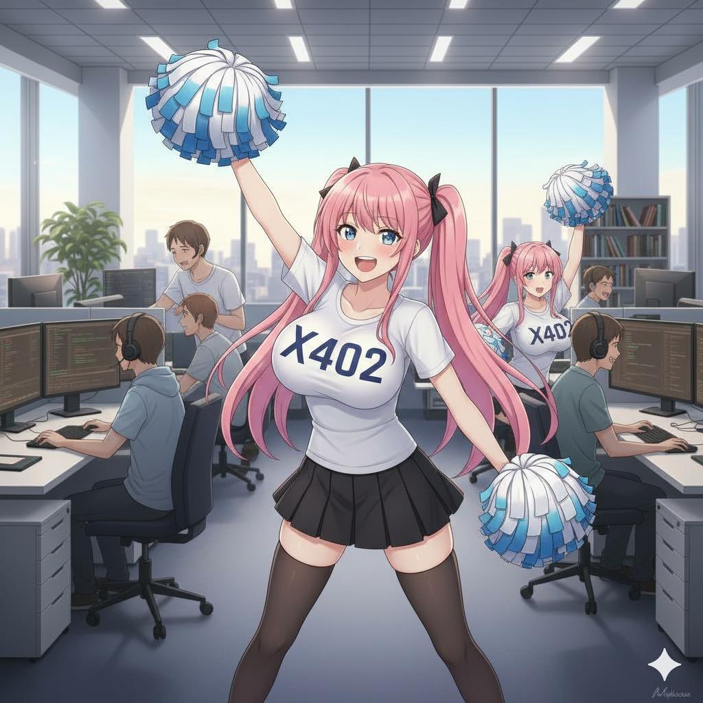 x402girl's tweet image. It’s x402 season.

X402 enables peer to peer payments VIA solana or base for Agentic commerce.

We’re going to support the top devs in the x402 space such as @swarms_corp @PayAINetwork and many others

$x402girl