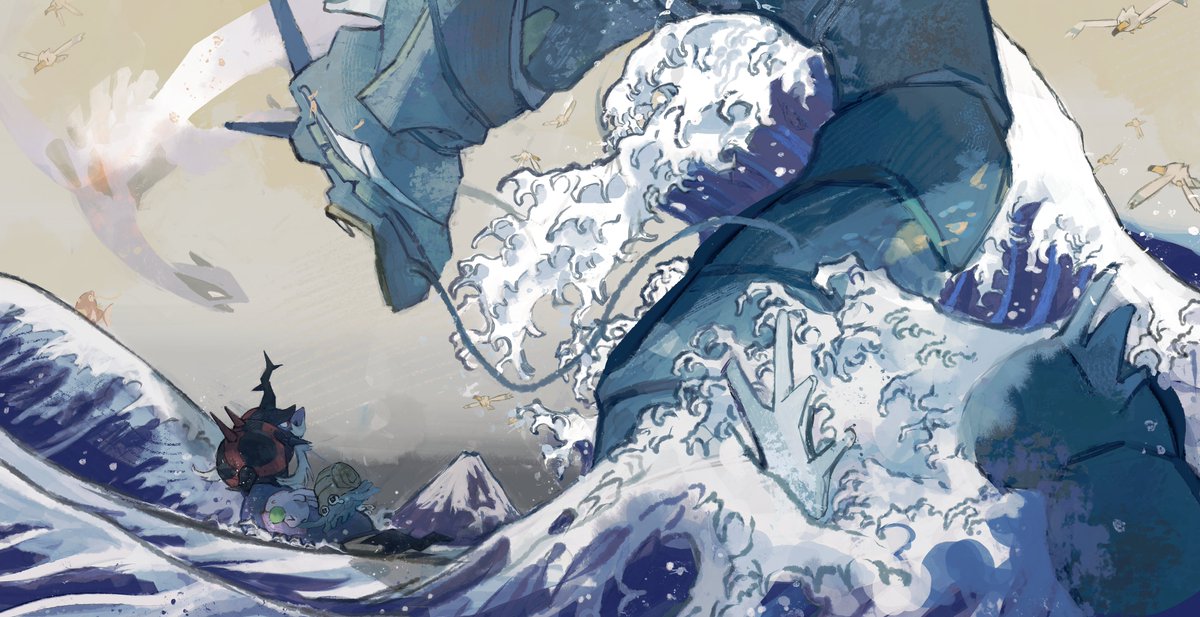 名画オマージュの絵を掘り返してた。ｐｋｍｎパロ