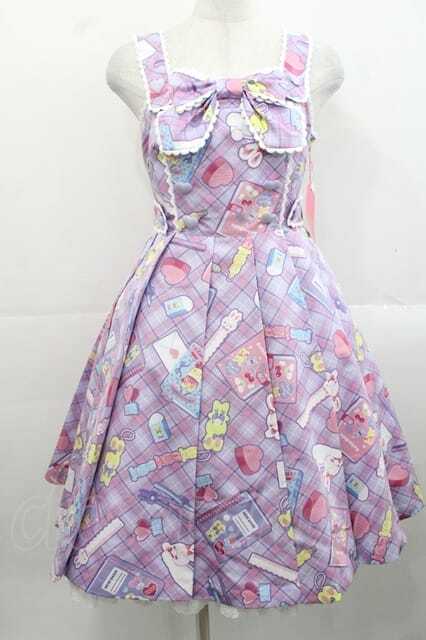 Angelic Pretty / Fancy Stationeryジャンパースカート ラベンダー I