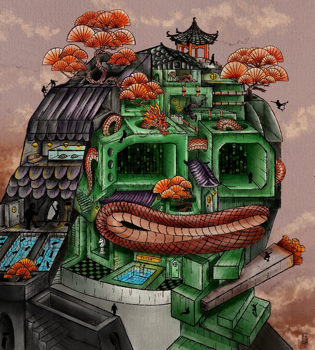 gm + Happy Weekend fam 🐸 
———————————————————
Pepe Ming 

1/1 
Digital Painting 
0.15 ETH