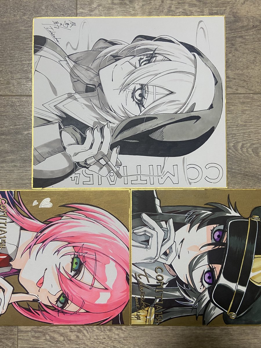 手書き色紙むちゃくちゃ素敵………ほしひ(;ↀ⌓ↀ)(*´﹃｀*)