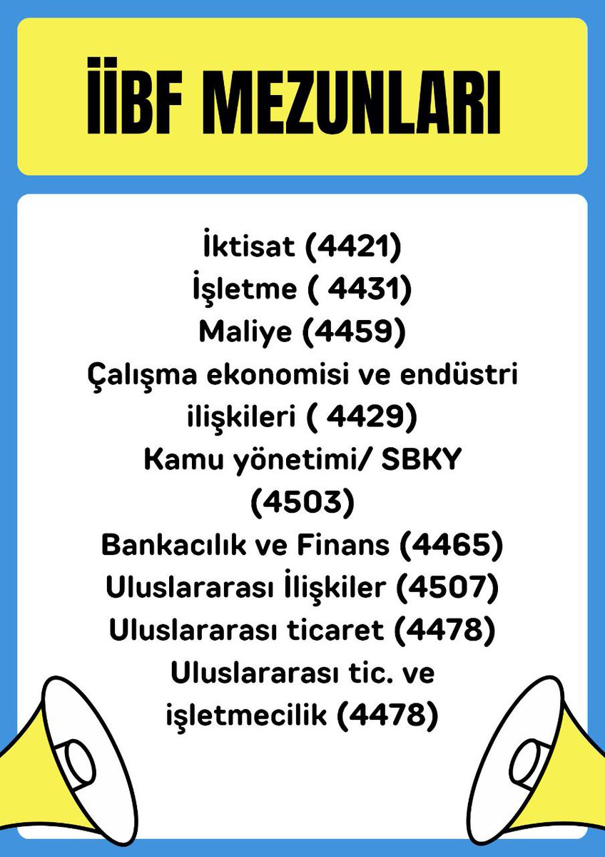 kurkmantluibfli's tweet photo. @burakdemiralptr İİBF mezunları arasında bölüm ayrımı adil değil.
Tüm kodlara yer verilsin: 4431+4507+4503+4421+4425+4427+4429+4459+4465
Eşitlik istiyoruz!
@bsinangul @yalperenayar @mucahitdmrts @hasansuvertr @murat_kurum @burakdemiralptr https://t.co/IV6OU9j6Yx