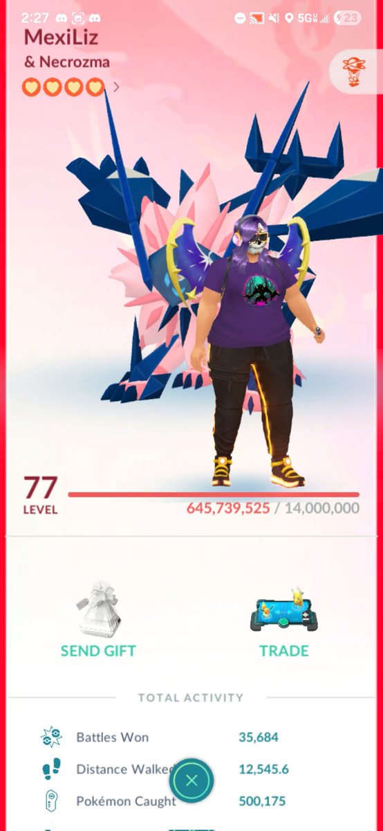 AdonisCreatus's tweet image. OMGGGG!!! CONGRATS to @MexiLiz !!!!! 500,000 CATCHES!!! 🥳🥳🥳