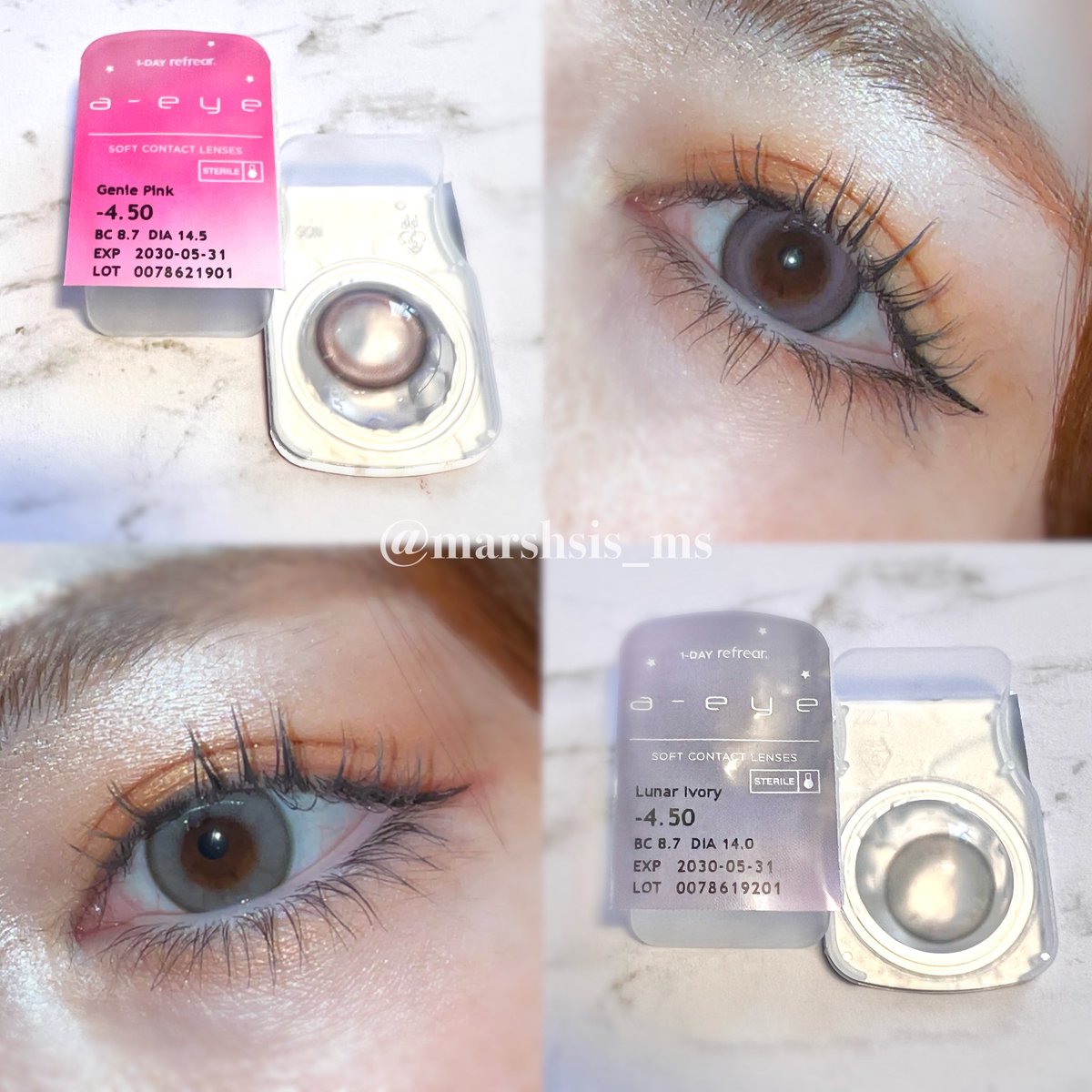 Refrear 様提供
BABYMONSTERがイメージモデルを務めるカラコンブランド a-eye（エーアイ）』の新色👀🩶 [Aランク×AIビジュ]がコンセプト✨フチ大きめで色素薄い系。きゅるきゅるな瞳になれる💎
#AIビジュ #AIビジュカラコン #カラコンエーアイ #エーアイ新色 #ジェニーピンク #ルナーアイボリー