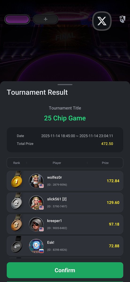 Wolfez0r's tweet image. Got my first dub on @GreenVisorGang such a fun group of people to play low stakes poker with! Highly recommend it for looking to have fun in a friendly environment

#gvg #crypto