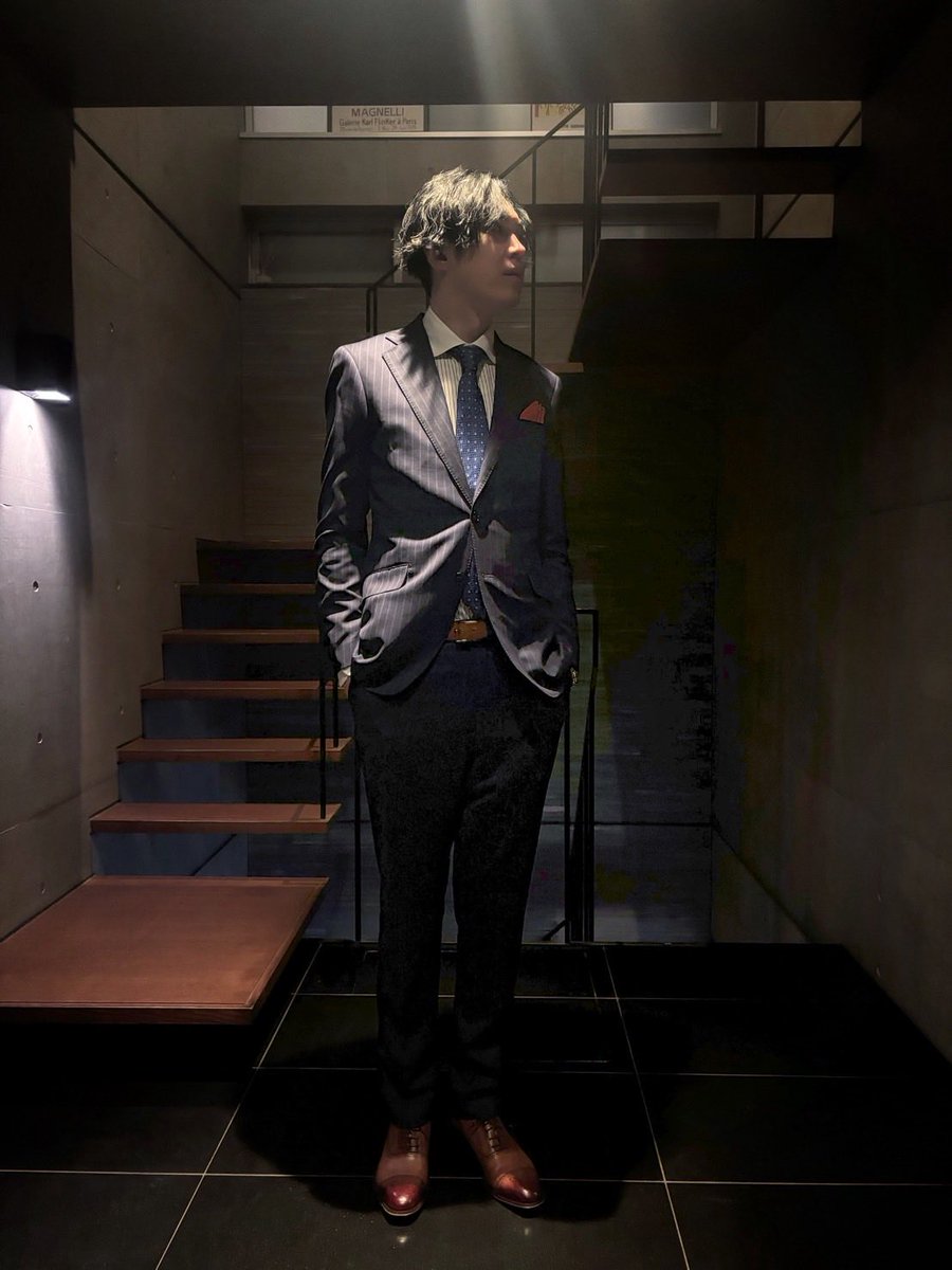 spygea_jp's tweet image. 珍しいスーツ姿置いておきます。