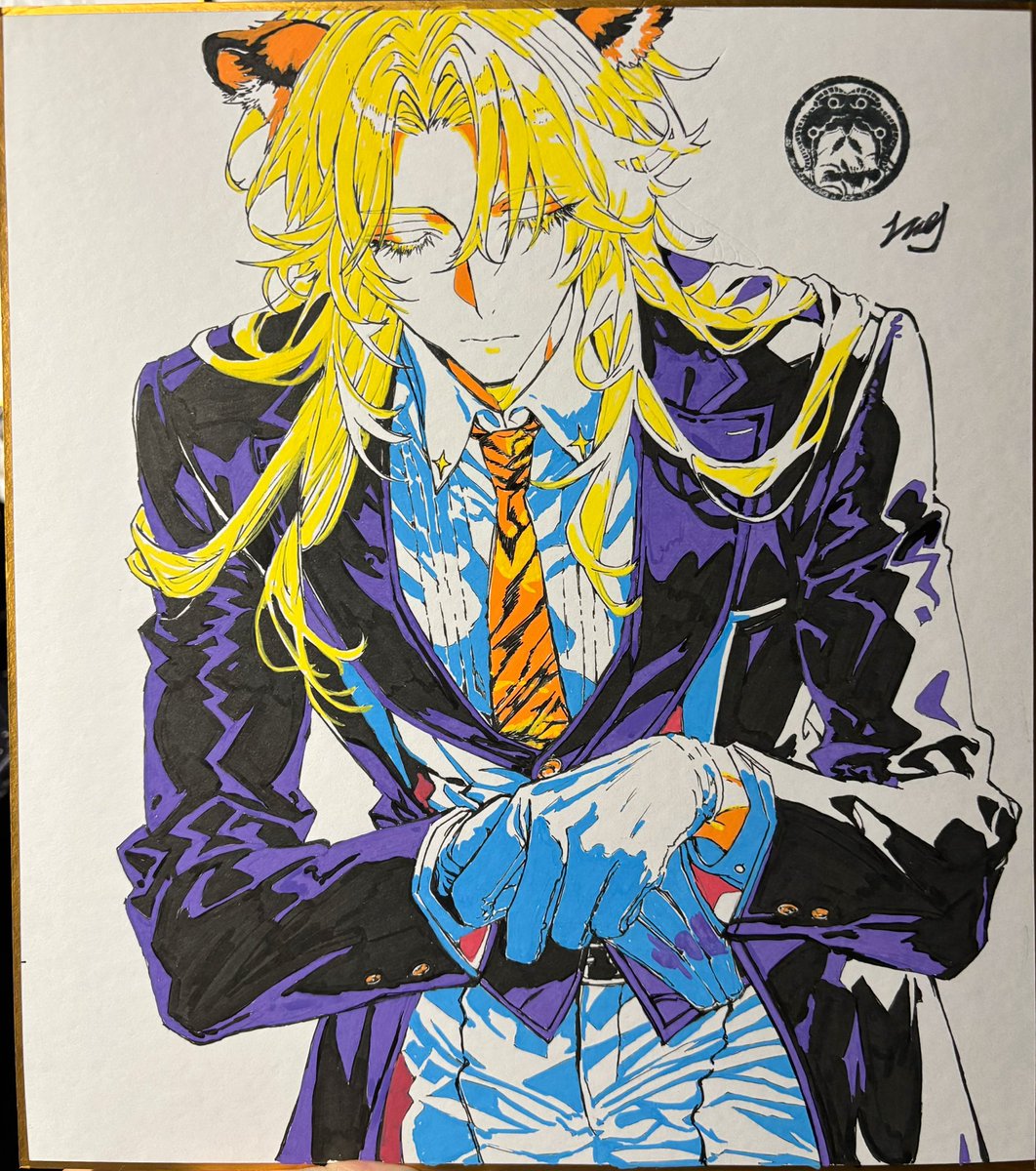 色紙リクエスト ゼブラのクリッカート全48色をいろんな紙に書いてみました（お子さま