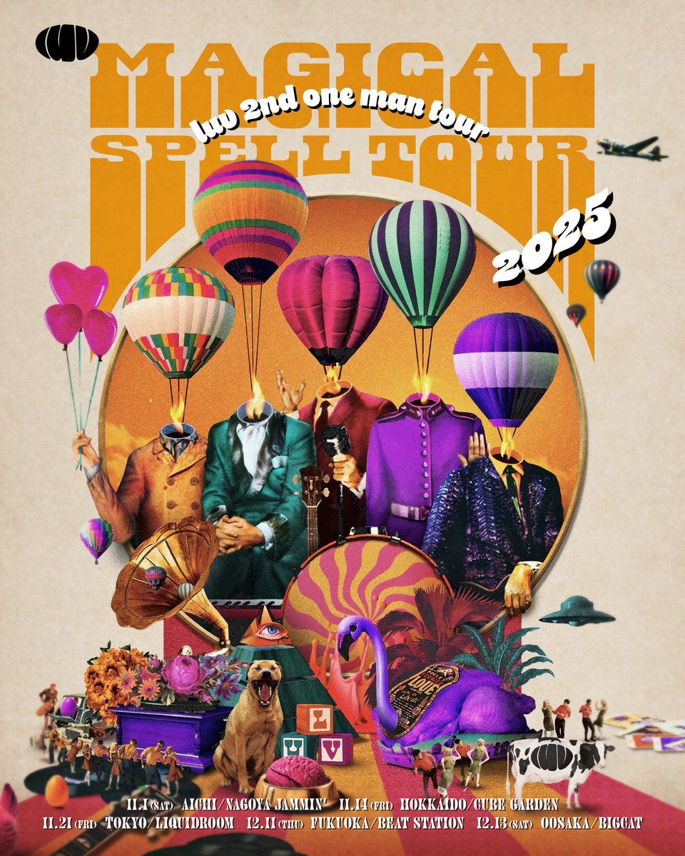 ＼SOLD OUT!!／
#luv 全国5都市を回る全国ツアー
luv one man tour 
" Magical Spell Tour 2025 "

[リセール受付(東京公演)]
►l-tike.com/luv/
※明日11/16(日)23:59まで

<a href="/luv_20221030/">luv</a>

#luv_band