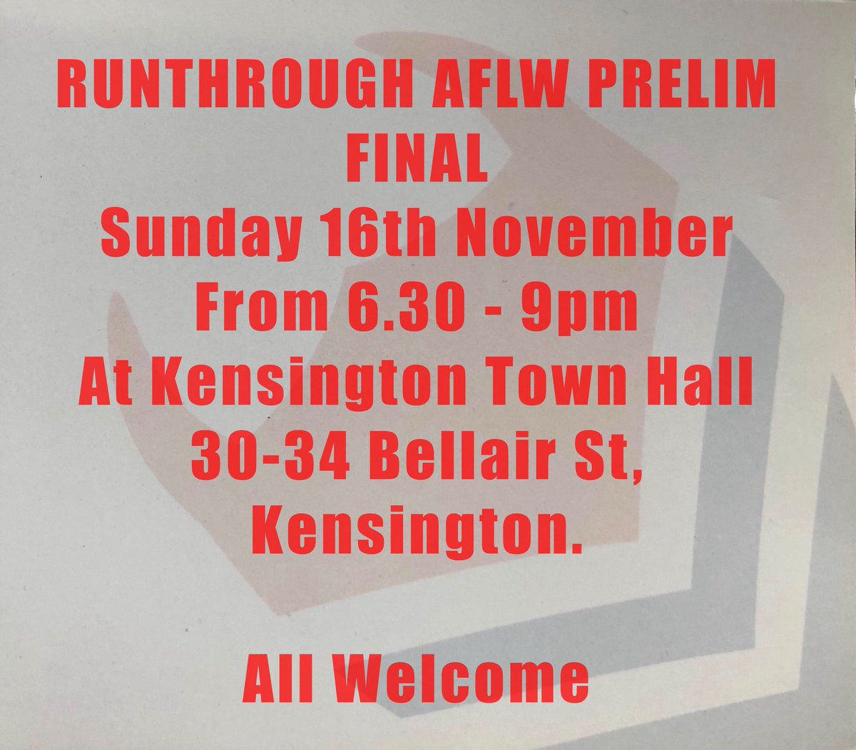 DeeArmy's tweet image. Yes! Sunday is correct. It’s a short turnaround for our banner makers but it has to be Sunday this week.