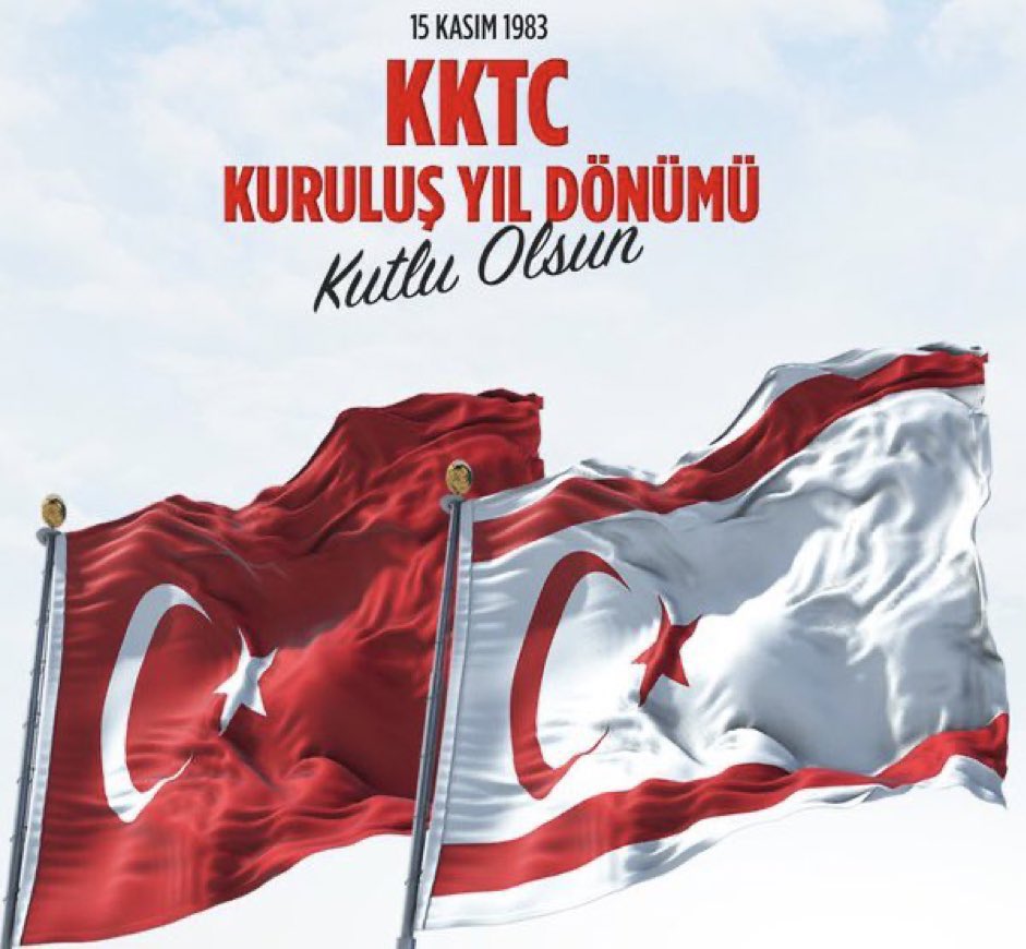 Kuzey Kıbrıs Türk Cumhuriyeti'nin 42. Kuruluş Yıl Dönümü Kutlu Olsun!

42 yıl önce kazanılan bağımsızlık ve özgürlüğün gururunu yaşıyoruz. 
Aziz şehitlerimizi ve kahraman gazilerimizi minnetle anıyor, fedakarlıkları için şükranlarımızı sunuyoruz.