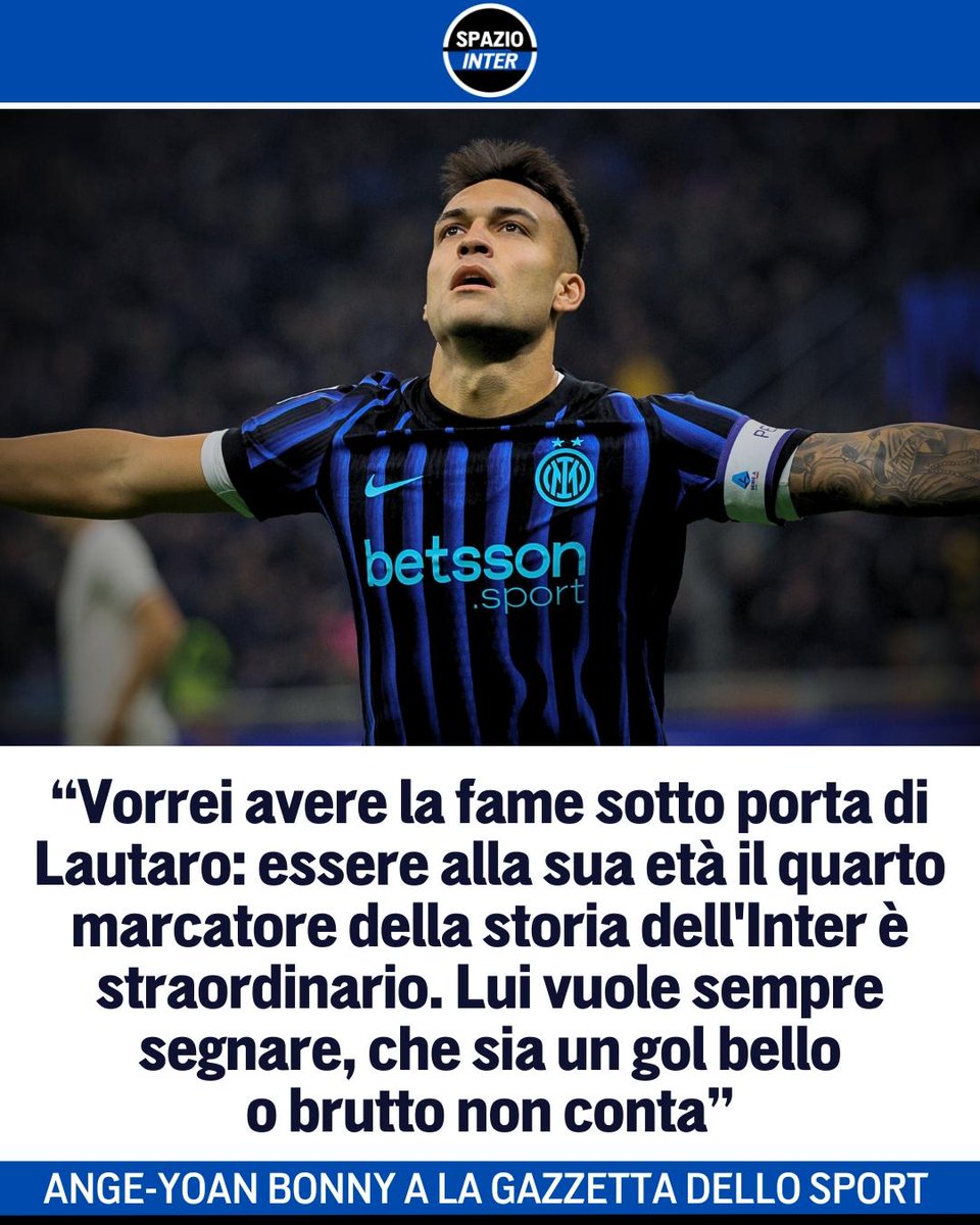 SpazioInter's tweet image. La grandezza di San Siro, quel retroscena con Bastoni e l&apos;ammirazione per Lautaro: Bonny si racconta a La Gazzetta dello Sport 🔥

Il nerazzurro non ha dubbi: &quot;L&apos;Inter è esigente, ma mi trovo benissimo e imparo&quot; 🗣️

#Inter #SpazioInter
