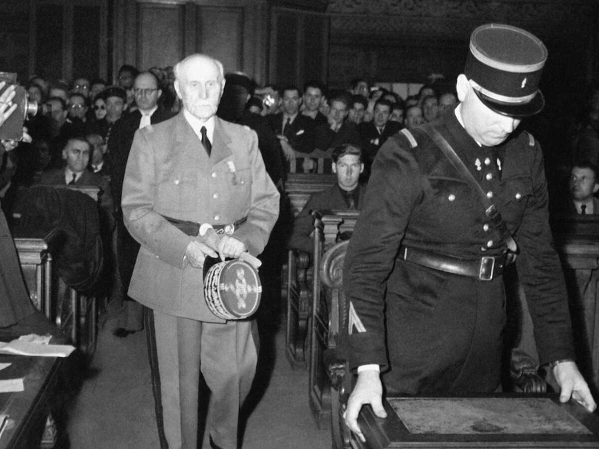 p_duval's tweet image. Dites @BFMTV @CNEWS @franceinfo @LCI vous pourriez arrêter d'utiliser le terme "Maréchal" pour Pétain ?
Pétain a été condamné le 15 août 1945 à la dégradation nationale, à la perte de tous grades dans l'armée.
