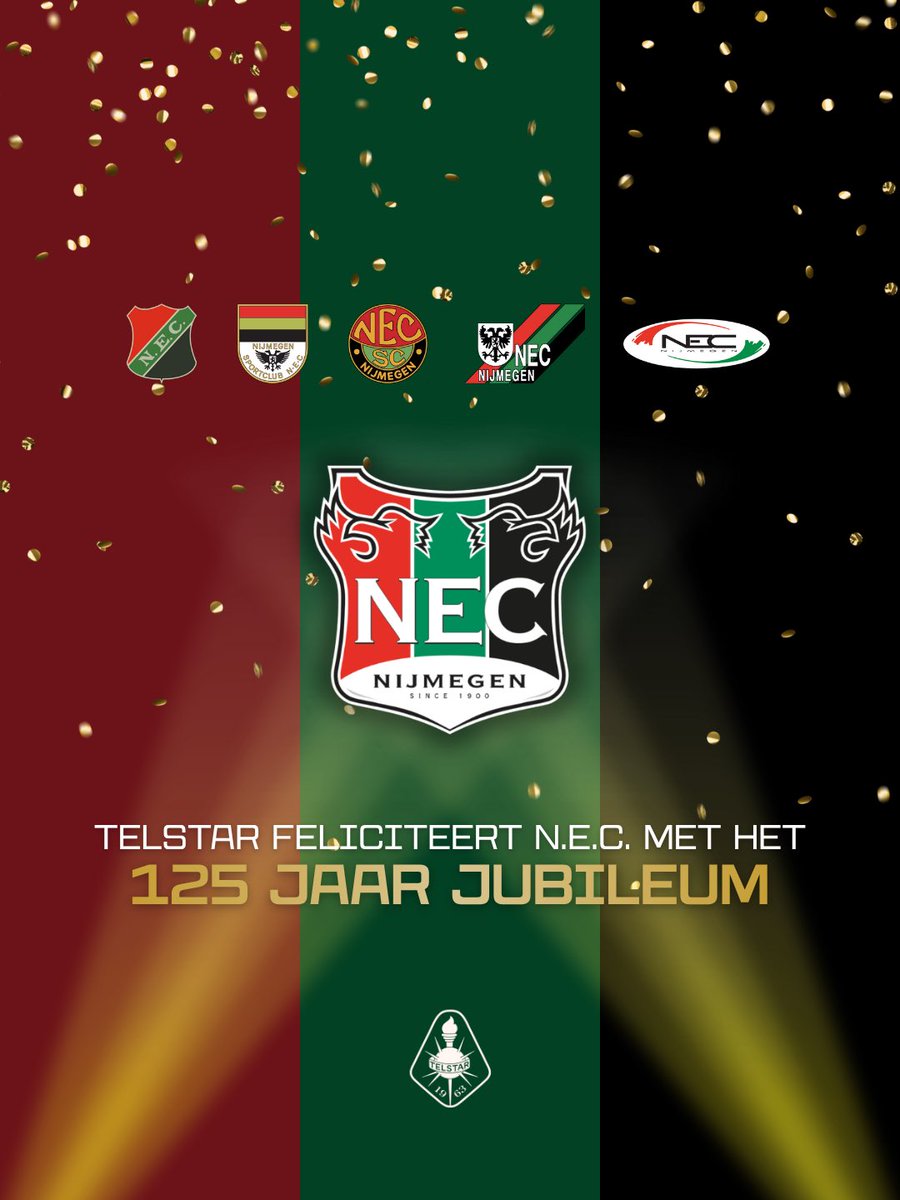 telstar1963nv's tweet image. Telstar feliciteert @necnijmegen met het 125-jarig jubileum! 🤍

Geniet van deze bijzondere dag! 
Ps. het cadeau is onderweg. Al hebben jullie deze zomer misschien het allermooiste cadeau al gekregen. 😉

#WitteLeeuwen