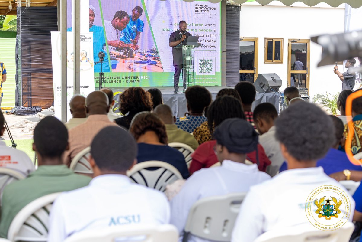georgeoaddo's tweet image. On 13th November 2025, I attended the launch of the Kosmos Innovation Centre of Excellence in Kumasi. I thank the KIC and its partners for their efforts in championing youth-led innovation in Agribusiness. The Kosmos Innovation Centre (KIC) demonstrates how private sector…