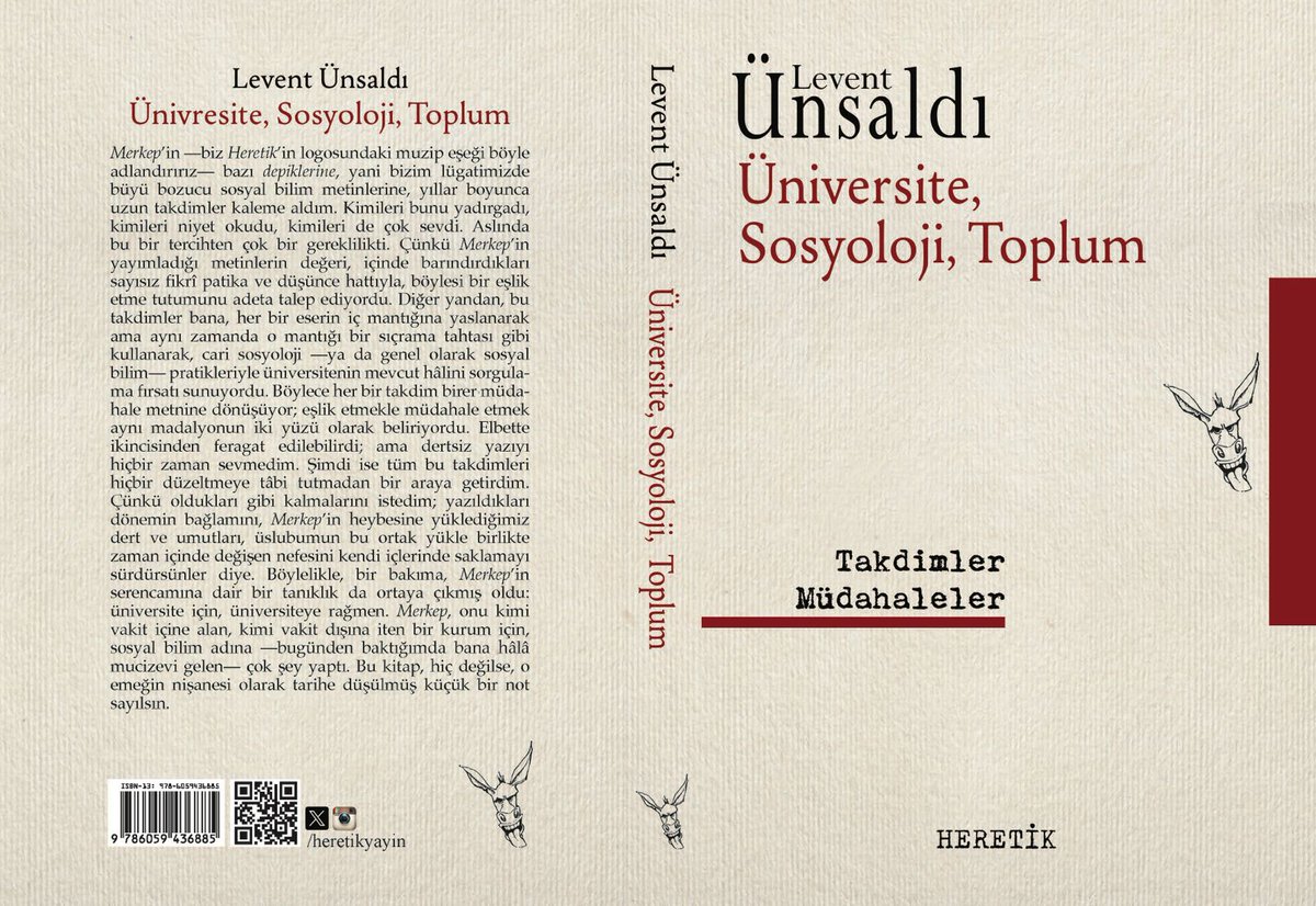 "Merkep, onu kimi vakit içine alan, kimi vakit dışına iten bir üniversite için, sosyal bilim adına —bugünden baktığımda bana hâlâ mucizevi gelen— çok şey yaptı. Bu kitap, hiç değilse, o emeğin nişanesi olarak tarihe düşülmüş küçük bir not sayılsın." Pek yakında raflarda!